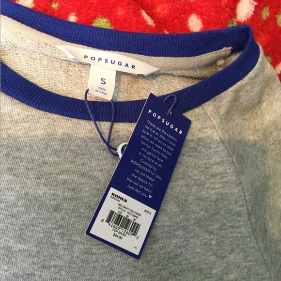 Pop Sugar Womans size small balloon sleeve sweatshirt NWT - Picture 11 of 16